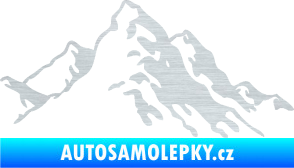 Samolepka Krajina hory 006 pravá škrábaný hliník