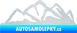 Samolepka Krajina hory 013 pravá škrábaný hliník
