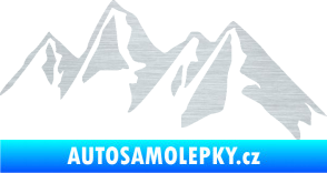 Samolepka Krajina hory 015 pravá škrábaný hliník