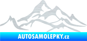 Samolepka Krajina hory 017 levá škrábaný hliník