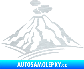 Samolepka Krajina hory 018 pravá škrábaný hliník