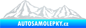 Samolepka Krajina hory 019 levá škrábaný hliník