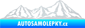 Samolepka Krajina hory 019 pravá škrábaný hliník