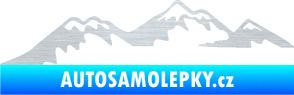 Samolepka Krajina hory 020 levá škrábaný hliník