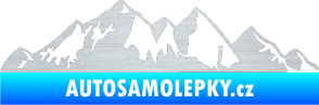 Samolepka Krajina hory 021 levá škrábaný hliník