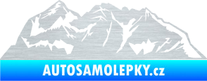 Samolepka Krajina hory 024 pravá škrábaný hliník