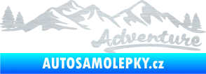 Samolepka Krajina hory 028 pravá škrábaný hliník
