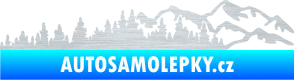 Samolepka Krajina hory 030 pravá škrábaný hliník