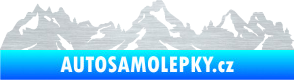 Samolepka Krajina hory 034 levá škrábaný hliník