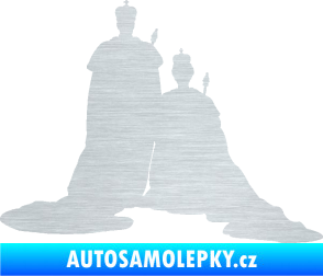 Samolepka Král a královna  škrábaný hliník