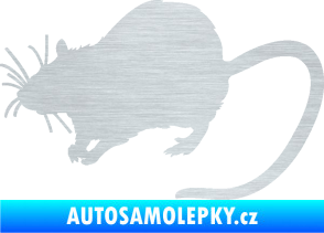 Samolepka Krysa 002 levá škrábaný hliník