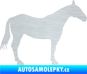 Samolepka Kůň 005 pravá škrábaný hliník