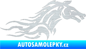 Samolepka Kůň 078 pravá škrábaný hliník