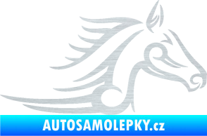 Samolepka Kůň 081 pravá hlava tattoo škrábaný hliník