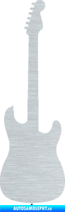 Samolepka Kytara elektrická škrábaný hliník