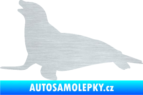 Samolepka Lachtan 002 levá škrábaný hliník