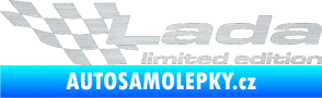 Samolepka Lada limited edition levá škrábaný hliník