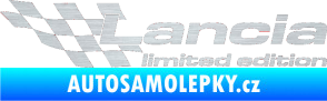 Samolepka Lancia limited edition levá škrábaný hliník
