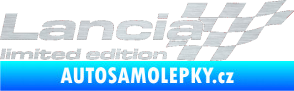 Samolepka Lancia limited edition pravá škrábaný hliník