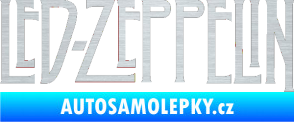 Samolepka Led Zeppelin škrábaný hliník