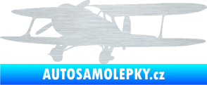 Samolepka Letadlo 006 levá škrábaný hliník