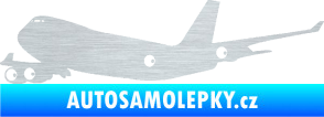 Samolepka Letadlo 012 levá škrábaný hliník