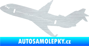 Samolepka Letadlo 013 levá škrábaný hliník