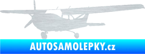 Samolepka Letadlo 014 levá škrábaný hliník
