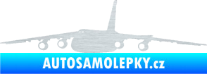 Samolepka Letadlo 015 levá škrábaný hliník
