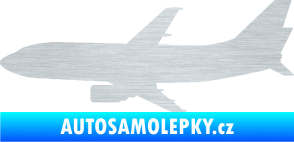 Samolepka Letadlo 019 levá Boeing 737 škrábaný hliník