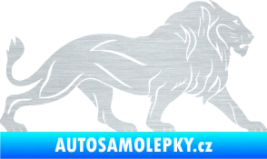 Samolepka Lev 007 pravá škrábaný hliník