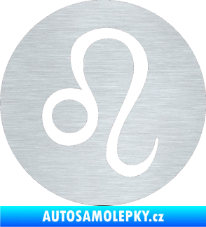 Samolepka Lev zvěrokruh 001 - horoskop škrábaný hliník