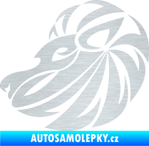 Samolepka Lev zvěrokruh 003 levá škrábaný hliník
