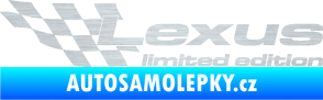 Samolepka Lexus limited edition levá škrábaný hliník