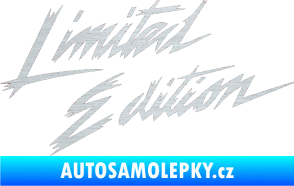 Samolepka Limited edition 001 škrábaný hliník