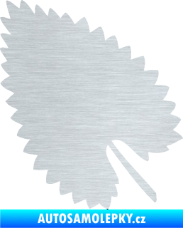 Samolepka List 001 levá škrábaný hliník