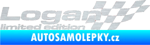 Samolepka Logan limited edition pravá škrábaný hliník