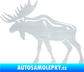 Samolepka Los 006 levá škrábaný hliník