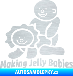 Samolepka Making jelly babies škrábaný hliník