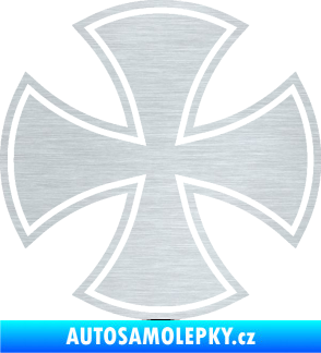 Samolepka Maltézský kříž 003 škrábaný hliník