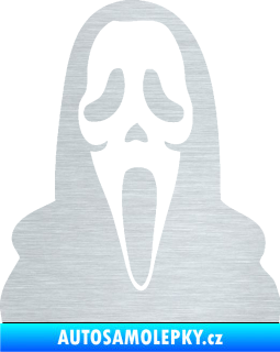 Samolepka Maska 001 scream škrábaný hliník