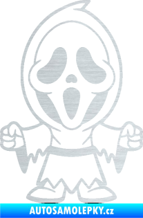 Samolepka Maska 002 pravá vřískot škrábaný hliník