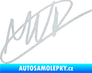 Samolepka Max Verstapen podpis škrábaný hliník