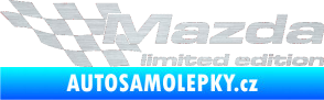 Samolepka Mazda limited edition levá škrábaný hliník