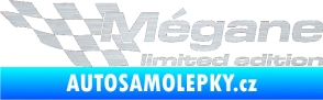 Samolepka Mégane limited edition levá škrábaný hliník