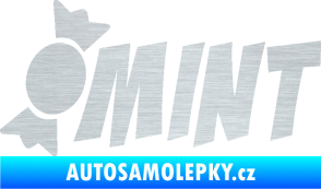 Samolepka Mint bonbón škrábaný hliník