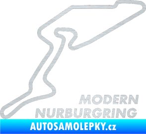 Samolepka Okruh Modern Nurburgring škrábaný hliník