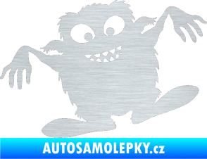 Samolepka Monstrum 001 levá škrábaný hliník