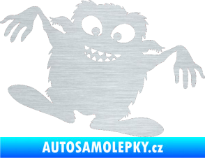 Samolepka Monstrum 001 pravá škrábaný hliník