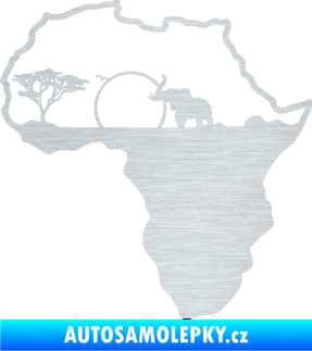 Samolepka Motiv Afrika 002 slon škrábaný hliník